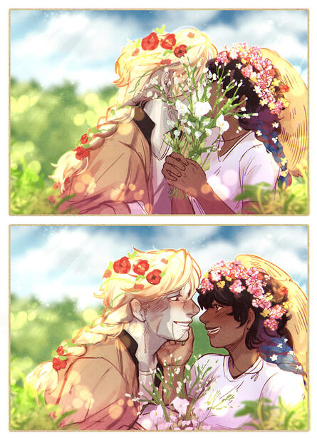 Flora kisses